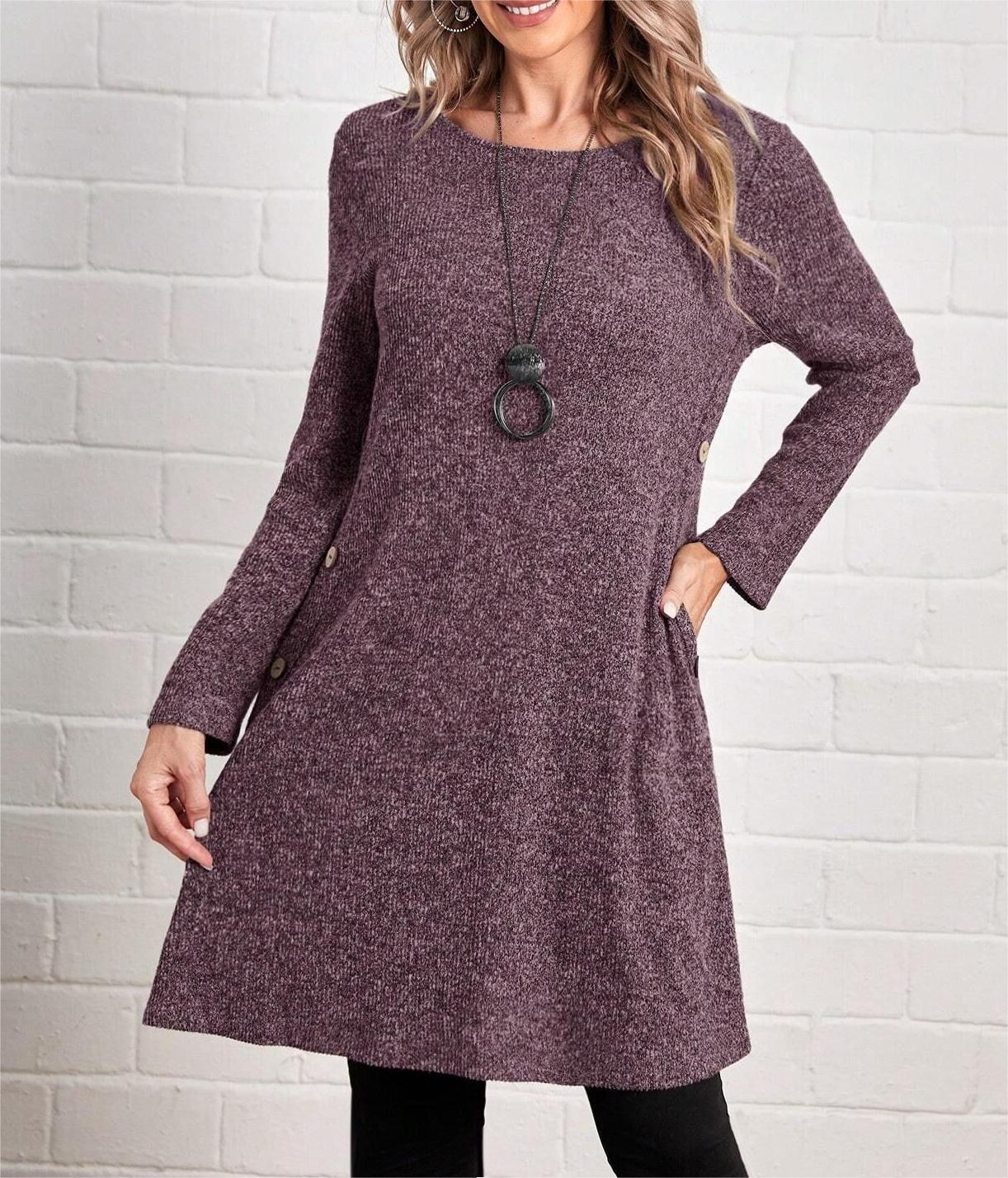 【S-3XL】 Nové módní zimní šaty z čisté bavlny pro ženy, zesílené a teplé