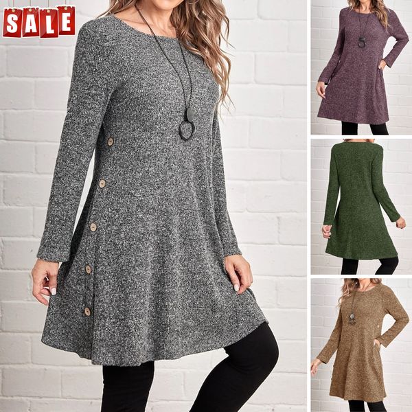 【S-3XL】 Nové módní zimní šaty z čisté bavlny pro ženy, zesílené a teplé