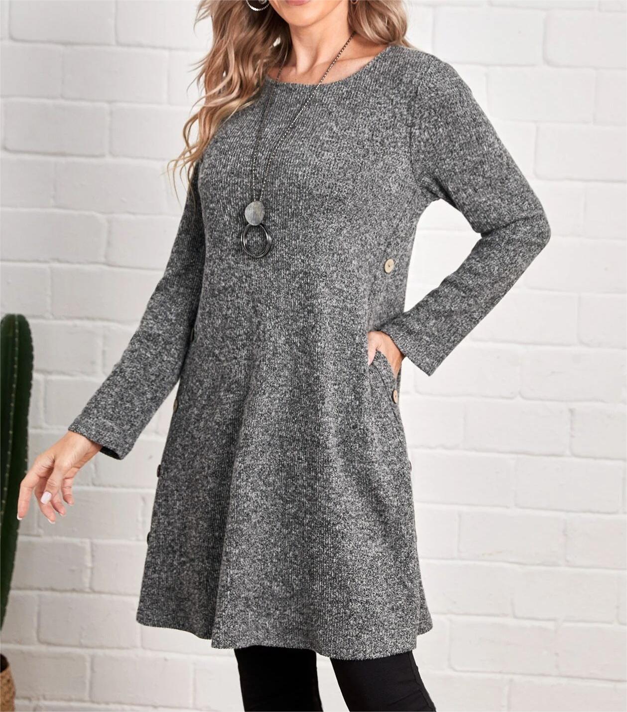 【S-3XL】 Nové módní zimní šaty z čisté bavlny pro ženy, zesílené a teplé