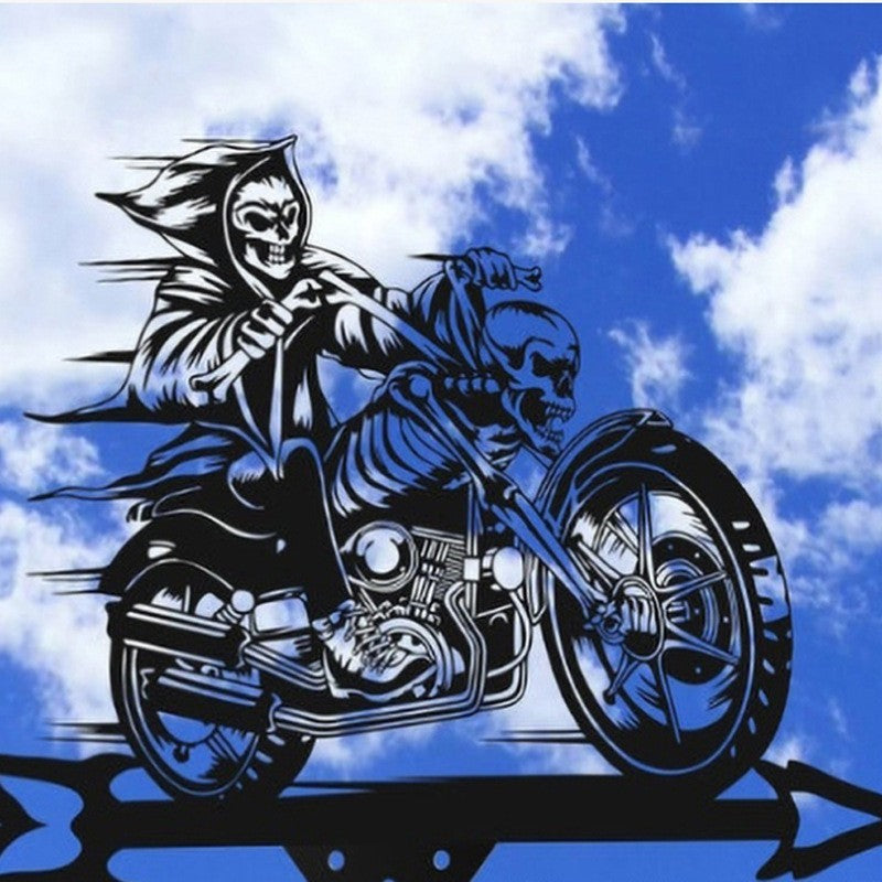 🦅 Korouhvička z nerezové oceli, kovové řemeslo, venkovní ozdoba na terasu