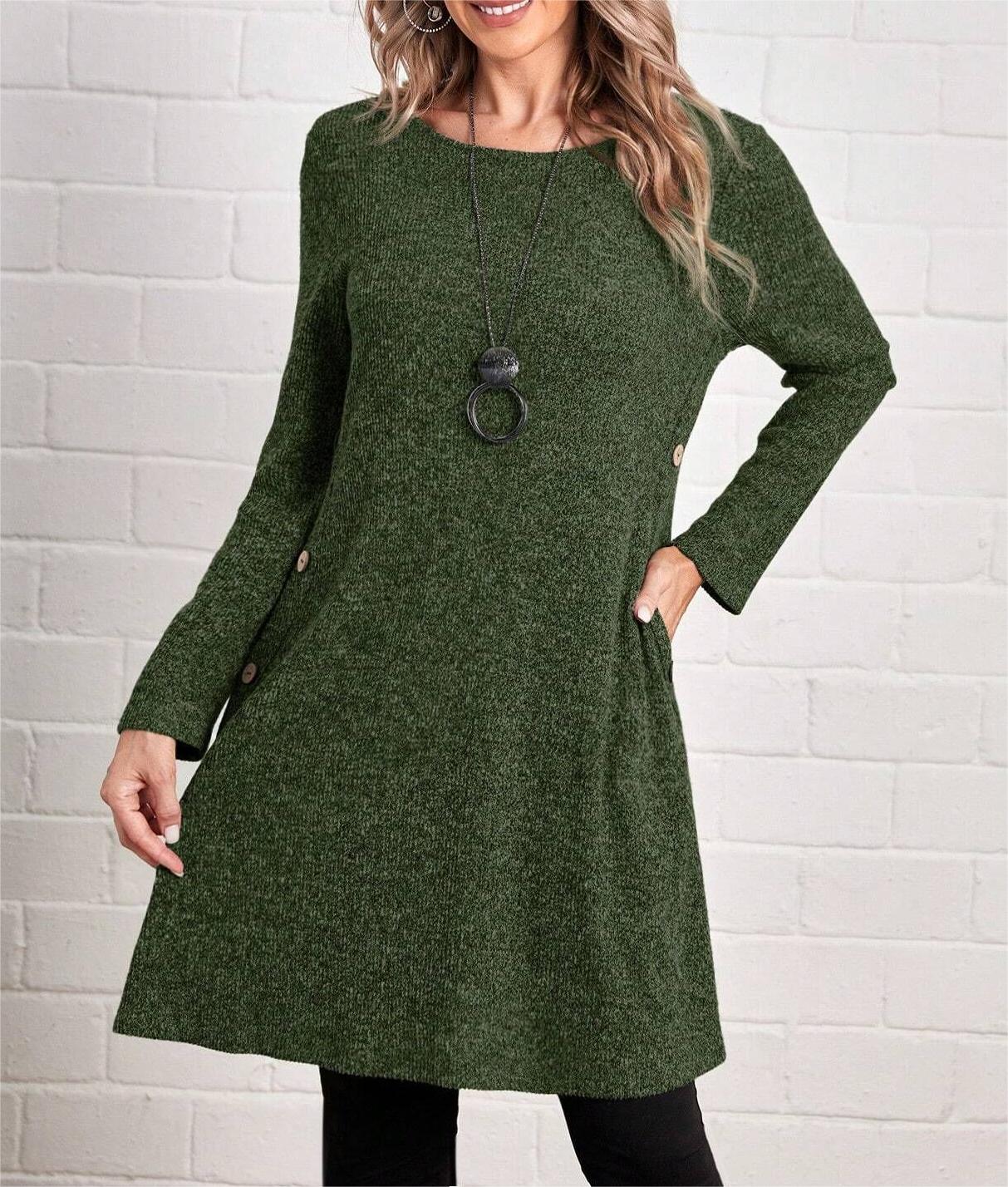 【S-3XL】 Nové módní zimní šaty z čisté bavlny pro ženy, zesílené a teplé