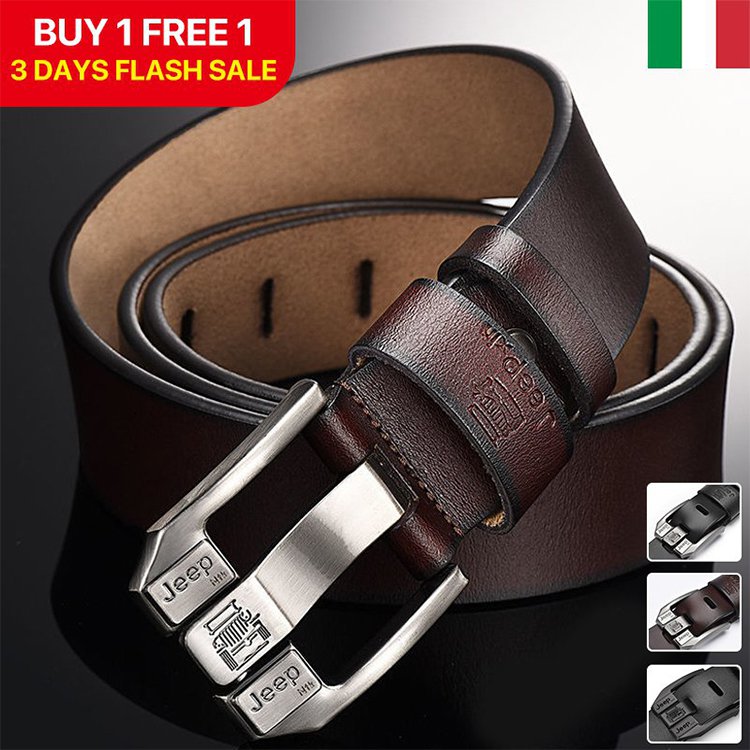 🔥Vysoce kvalitní pánský kožený opasek v retro stylu džínový opasek